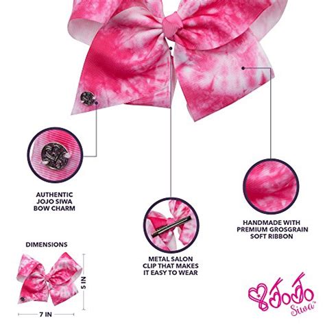 Jojo Siwa Signature Collection Tie Dye Hair Bow Neon Pink Pricepulse