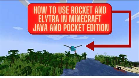 How To Use Elytra And Rocket In Minecraft 3 Youtube