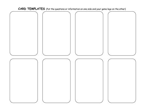 Mtg print is a free service offered by cardtrader to proxy print magic the gathering decks with your home printer. 8 Best Card Word Template Printable - printablee.com