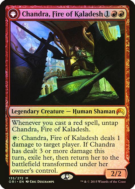 Chandra Roaring Flame Magic Card
