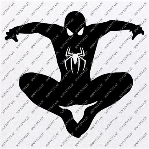 Spiderman Svg File Spiderman Original Svg Designtattoo Svg Spiderman