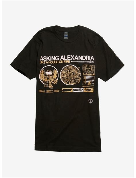 Asking Alexandria Like A House On Fire Album T Shirt Hot Topic