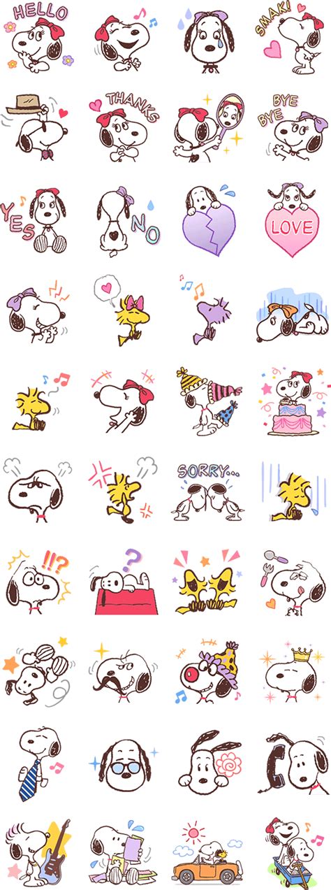 Courage The Cowardly Dog Snoopy Japan Line Stickers Transparent Png