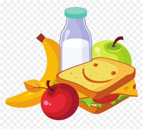 Lunch Clipart Lunchtime Healthy Food Animated Hd Png Download