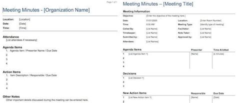 15 Best Meeting Minutes Templates To Save Time