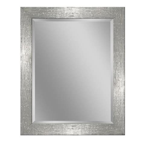 Browse a large selection of bathroom mirror designs, including fogless, lighted and framed bathroom mirrors in all shapes and finishes. allen + roth 26-in x 32-in Chrome and White Rectangular ...