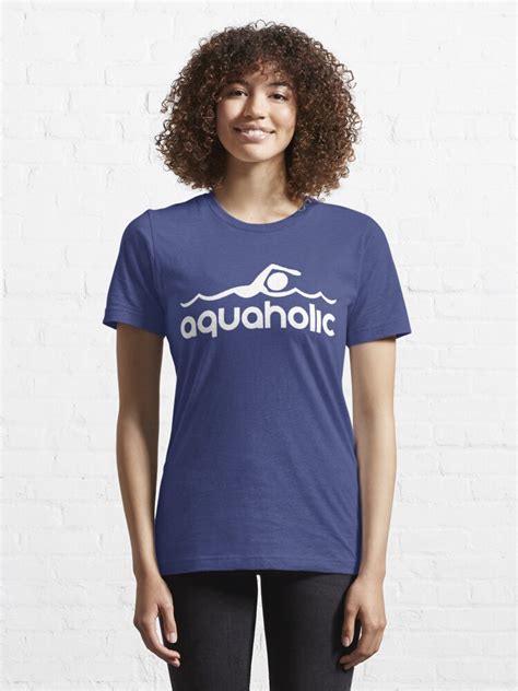 Aquaholic T Shirt Design For Swimmers T Shirt For Sale By Sportsfan