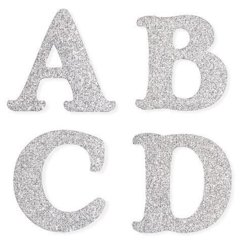 Large Self Adhesive Glitter Foam Letters Alphabet Scrapbooking