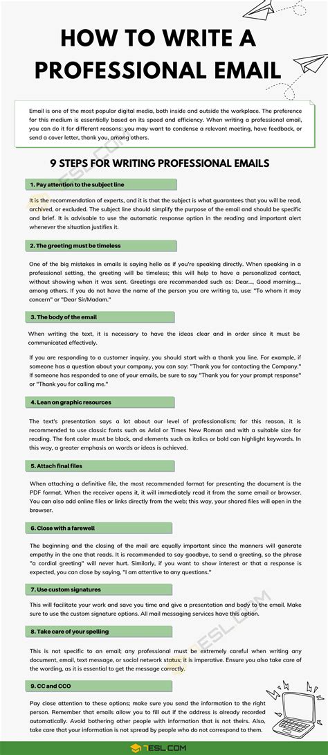 How To Write A Professional Email 9 Simple Steps Efortless English