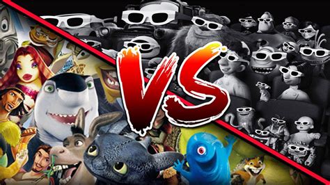 Disney Pixar Vs Dreamworks Animation ¿que Animaciones Son Mejor Youtube