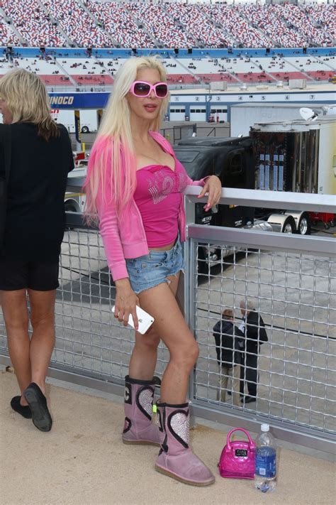 Frenchy Morgan At The Nascar In Los Angeles March Celebmafia