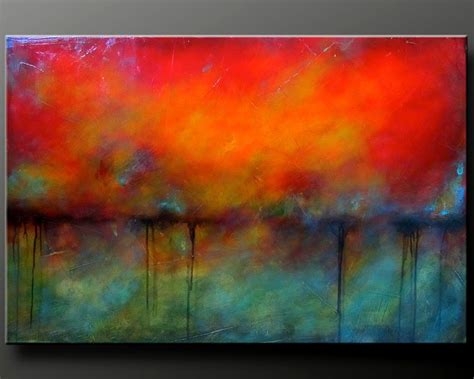 Oxidized Metal 2 36 X 24 Acrylic Abstract By Charlensabstracts