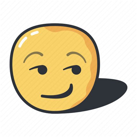 Emoji Smirking Emoticon Emotion Expression Icon Download On