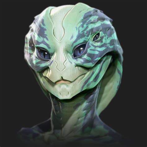 Alien Character Concept Sculpt Deiv Calviz David Villegas On Artstation At