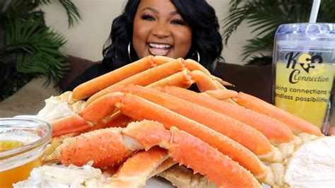 Giant Snow Crab Legs Seafood Boil Mukbang Brown Butter 먹방쇼 Youtube