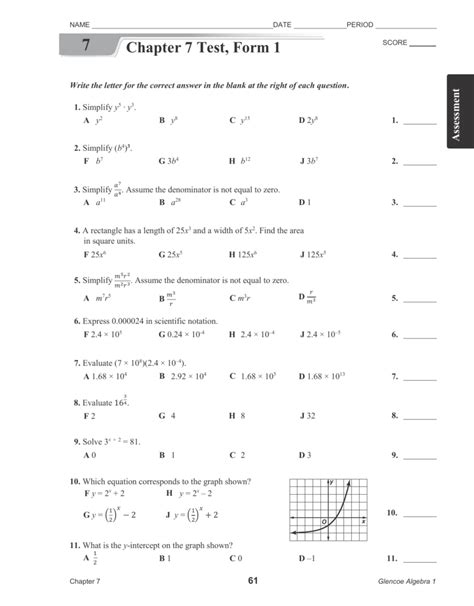👍 Glencoe Algebra 2 Chapter 4 Answer Key Solutions To Glencoe Algebra