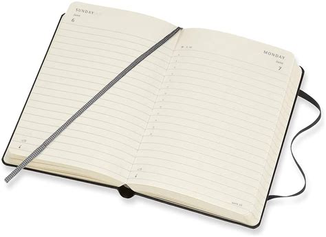 Agenda 2021 - Moleskine 12-Month Daily Notebook Planner - Black, Hardcover Pocket - Moleskine