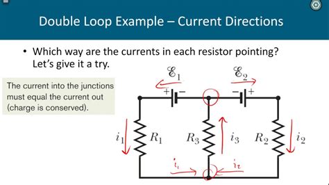 Kirchhoffs Loop Rule Not So Simple Double Loop Example Youtube