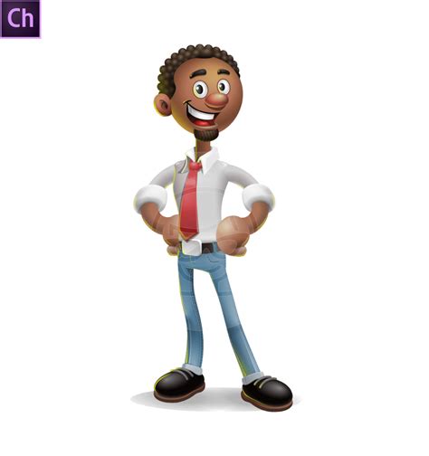 3d Style African American Businessman Character Animator Puppet In 2021