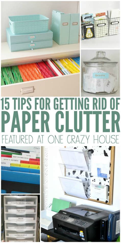Clever Ideas For Getting Rid Of Paper Clutter In Your Home And Ways To