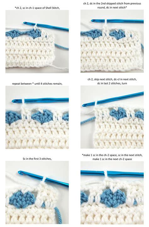 Free Crochet Pattern: Heart Scarf | Crochet unicorn pattern, Free crochet pattern, Crochet edging