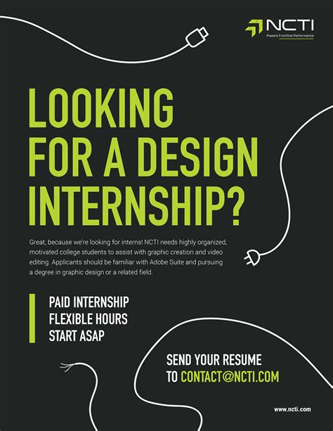 Freelance graphic designers for hire. Internship Poster on Behance