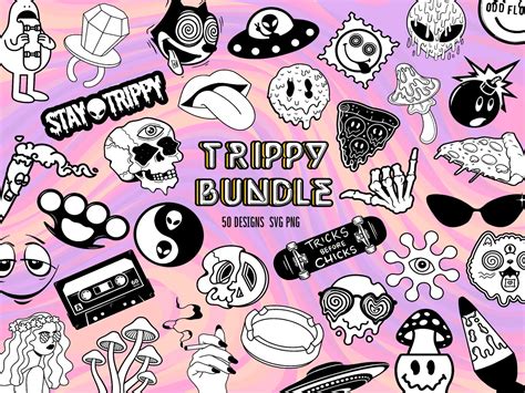 Trippy Svg Bundle Svg Files Hippie Svg Groovy Svg Svg Etsy Singapore