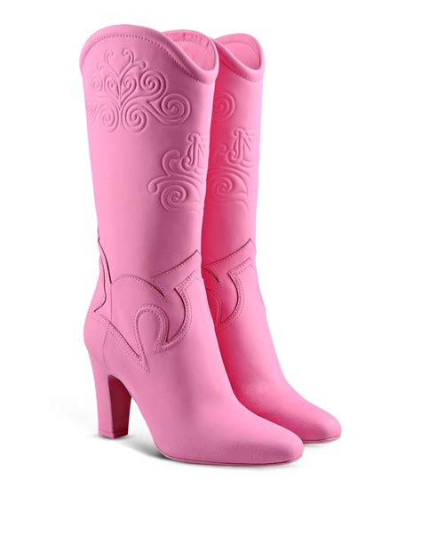 Lyst Moschino High Heeled Boots In Pink