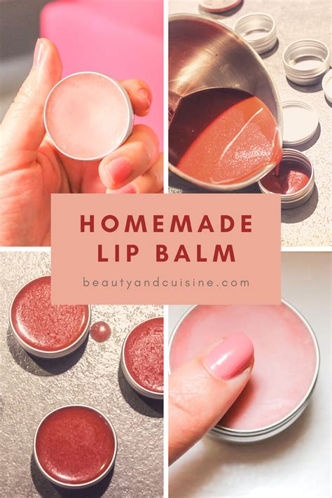 Easy Recipe Homemade Lip Balm Diy Balsamo Labial Balsamos Brillo