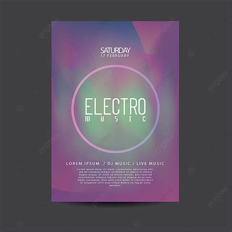 Electronic Dance Music Flyer Template For Free Download On Pngtree