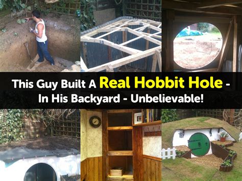 This Guy Built A Real Hobbit Hole In His Backyard Unbelievable