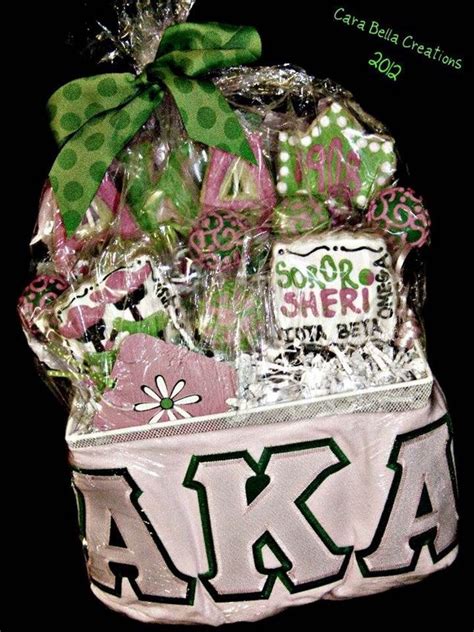 AKA Sweet Gift Basket Alpha Kappa Alpha Crafts Alpha Kappa Alpha
