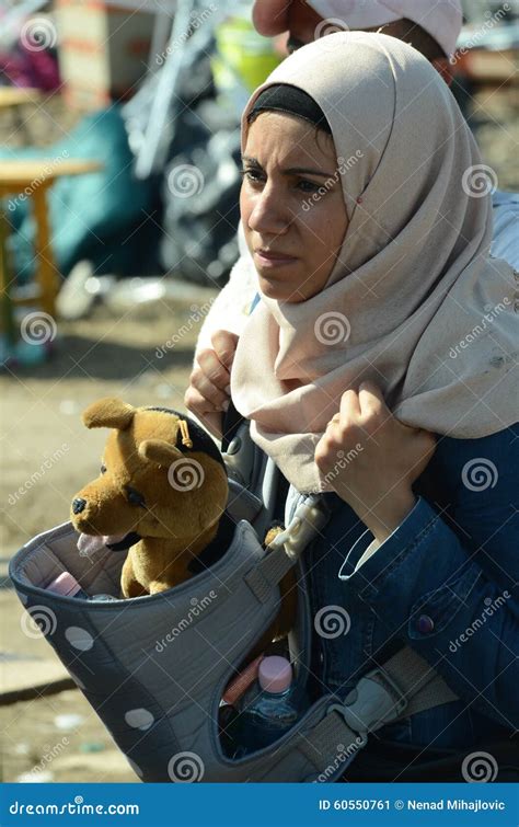 portrait of a mother from syria editorial photo 60550761