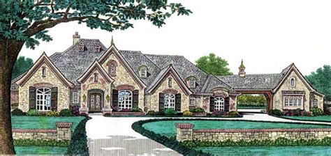 French country style homes are a type of european architecture that features brick, stone, and stucco exteriors. 44 best Single Story House Plans images on Pinterest ...