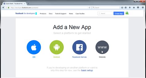 Go to facebook developers site and click on register now green button to sign up as developer to create a new app. Ameba Arduino: RTL8195 Let Ameba post articles on ...