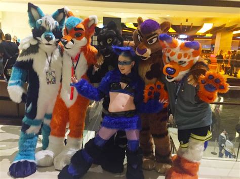 Raver Girl With Furries Furry