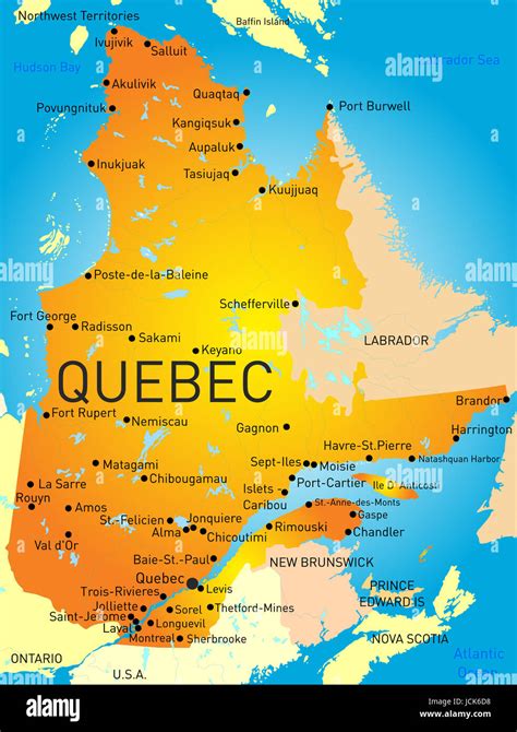 Une Carte Du Quebec