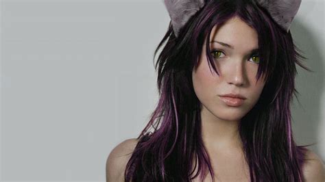 Cat Ear Girl By Bluebersker On Deviantart Hollywood Celebrities