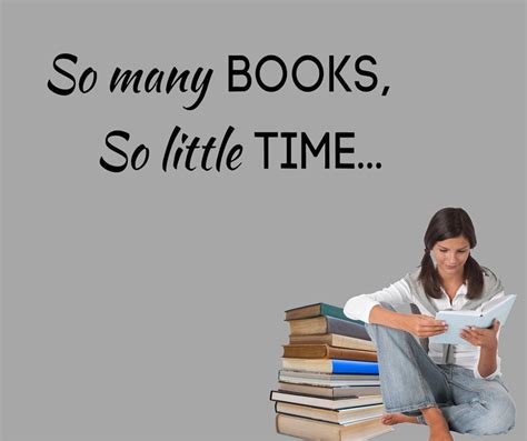 So Many Books So Little Time Vinyl Wall Decal Sticker Books Etsy