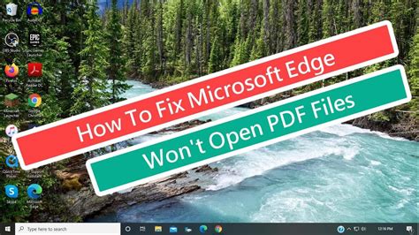 How To Fix Microsoft Edge Won T Open PDF Files YouTube