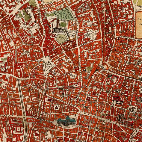 London Westminster And Southwark 1700 Antique Map