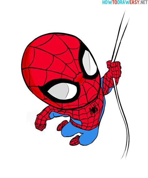 Chibi Spider Man Coloring Pages
