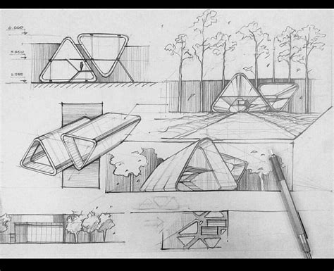 Layer Bend Paper Classroom Architecture Conceptual Mo