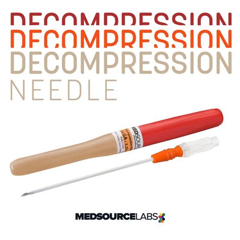 Medsource Labs The Medsource Decompression Needle Is A