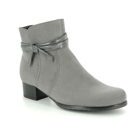Ara Catabow Wide Fit 63654 65 Grey Ankle Boots
