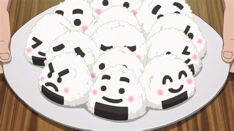 Onigiri Rice Anime Food Artwork Art Manga Pastel White
