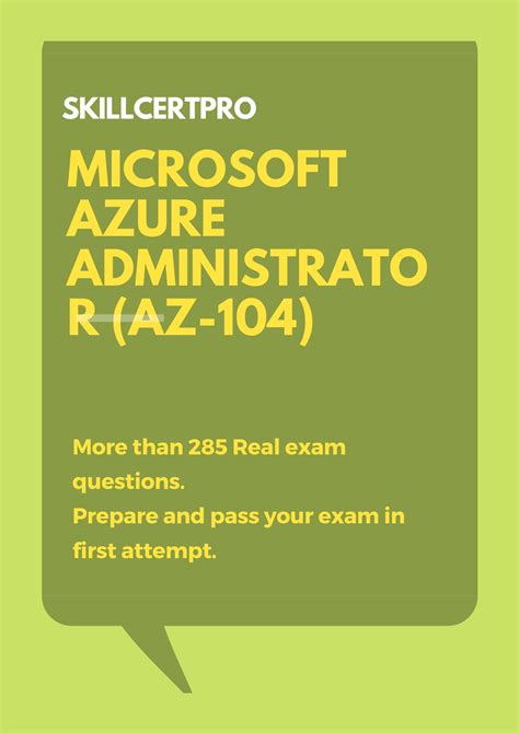 Microsoft Azure Administrator Az 104 Practice Exam Test 2020