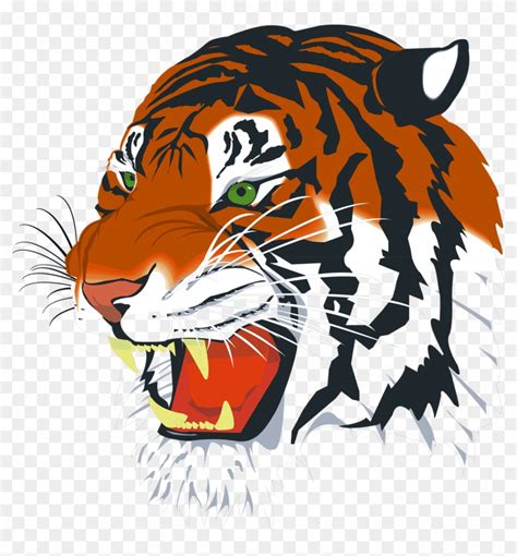 Tiger Png Vector Tiger Head Transparent Png X