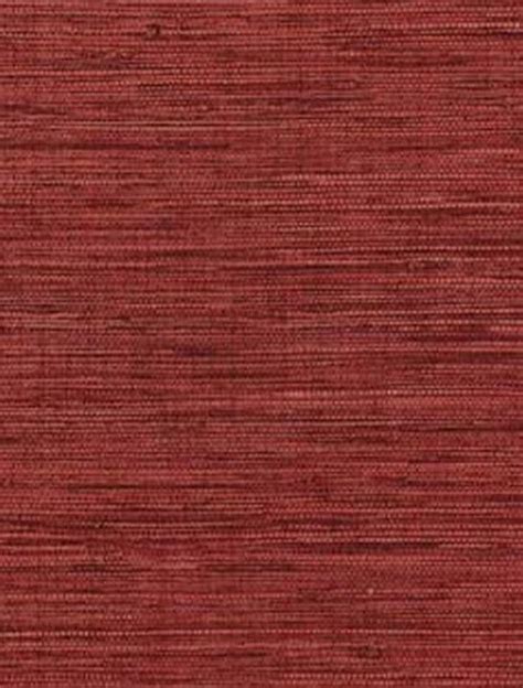 Deep Red Simulated Grasscloth Wallpaper Wicker Look Woven Etsy