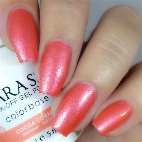 Gel Polish G419 Cocoa Coral Coral Gel Nails Gel Polish Gel Nails